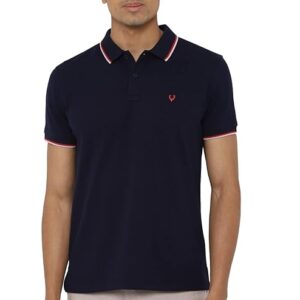 Men Cotton Solid Regular Fit Polo
