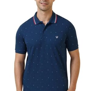 Men Polycotton Regular Fit New Printed Double Colour Polo