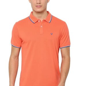 Men Cotton Solid Regular Fit Polo