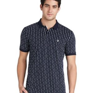 Men Polycotton Regular Fit All Over Printed Polo T-Shirt